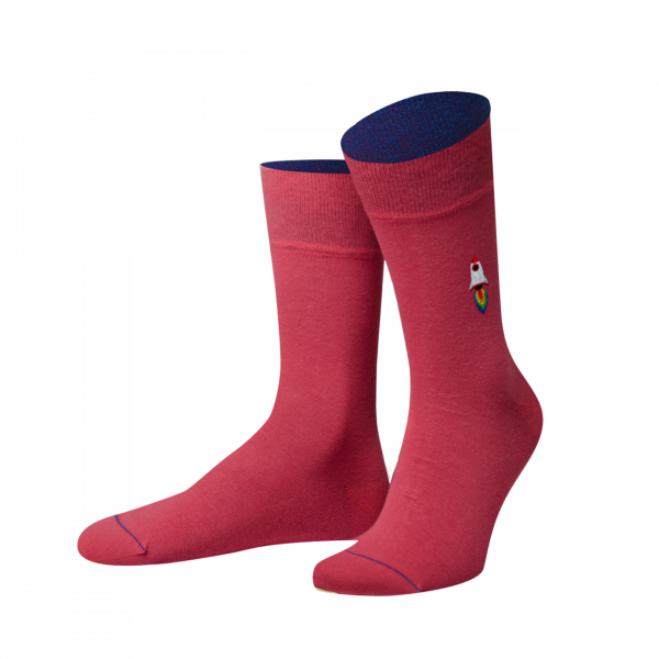 Rocket Pride Red 1er Box Socken Einfarbig Herren Von Jungfeld Bunte Und Farbige Herrensocken Und Boxershorts